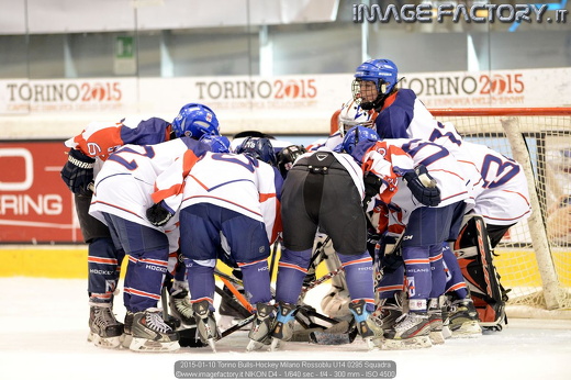 2015-01-10 Torino Bulls-Hockey Milano Rossoblu U14 0295 Squadra